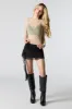 Mesh Sparkle Long Sleeve Top sold by Urban Planet