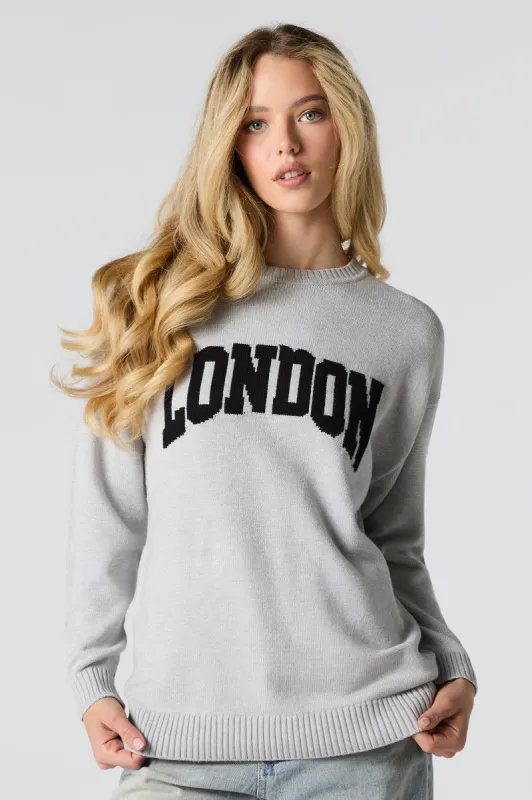 City Jacquard Knit Crewneck Sweater sold by Urban Planet