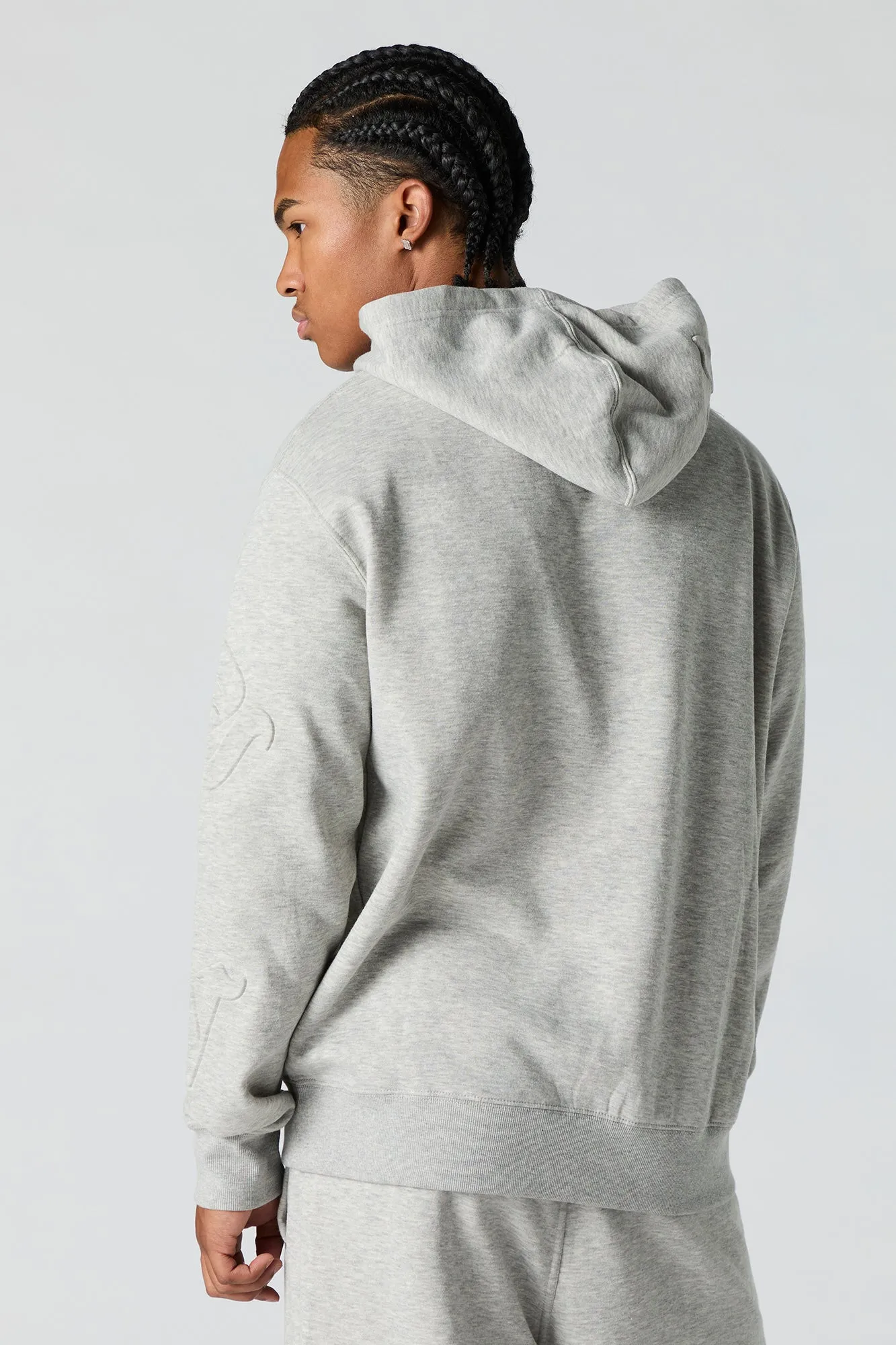 Embossed Fleece Hoodie sold by Urban Planet product image thumbnail 2