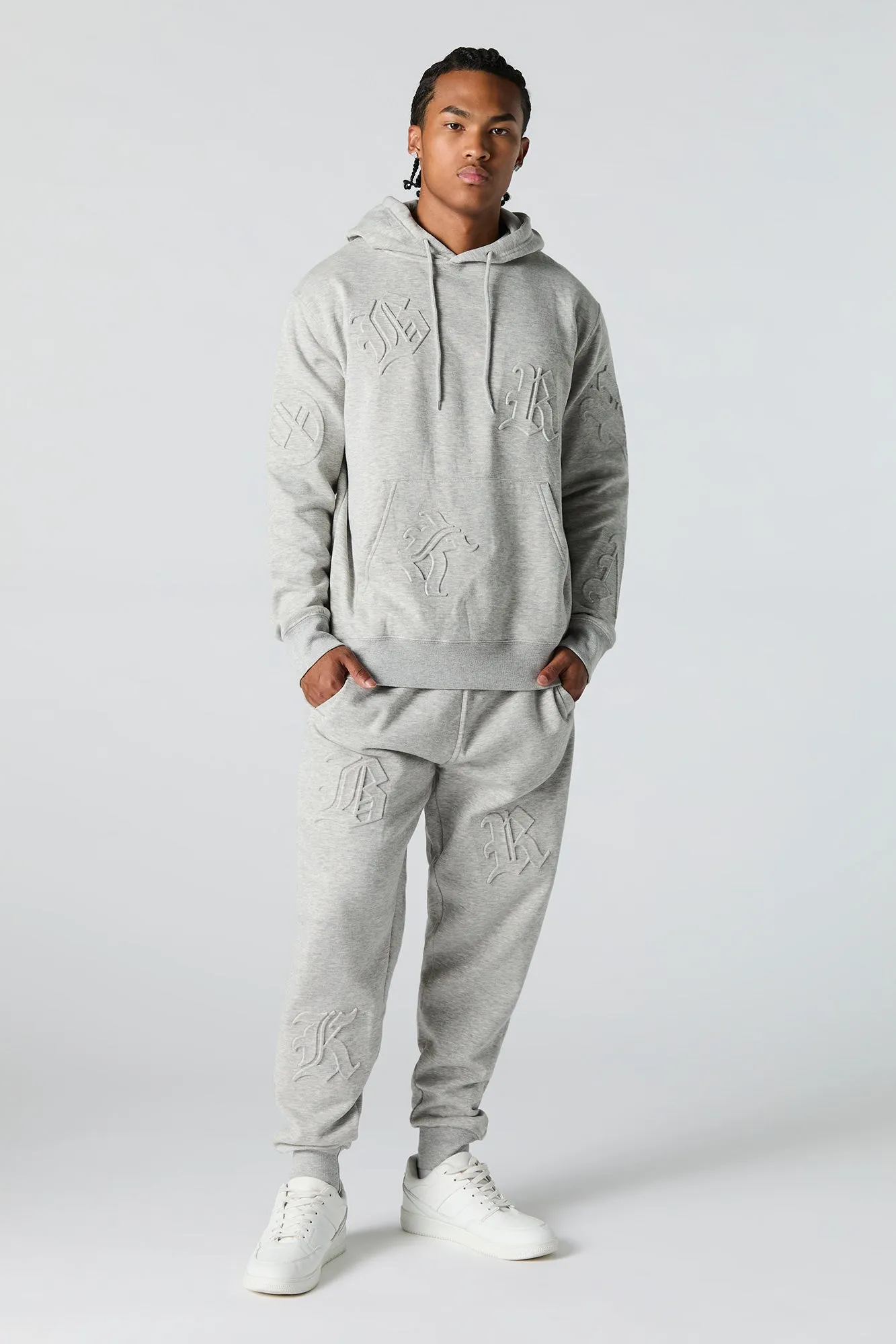 Embossed Fleece Hoodie sold by Urban Planet product image thumbnail 3