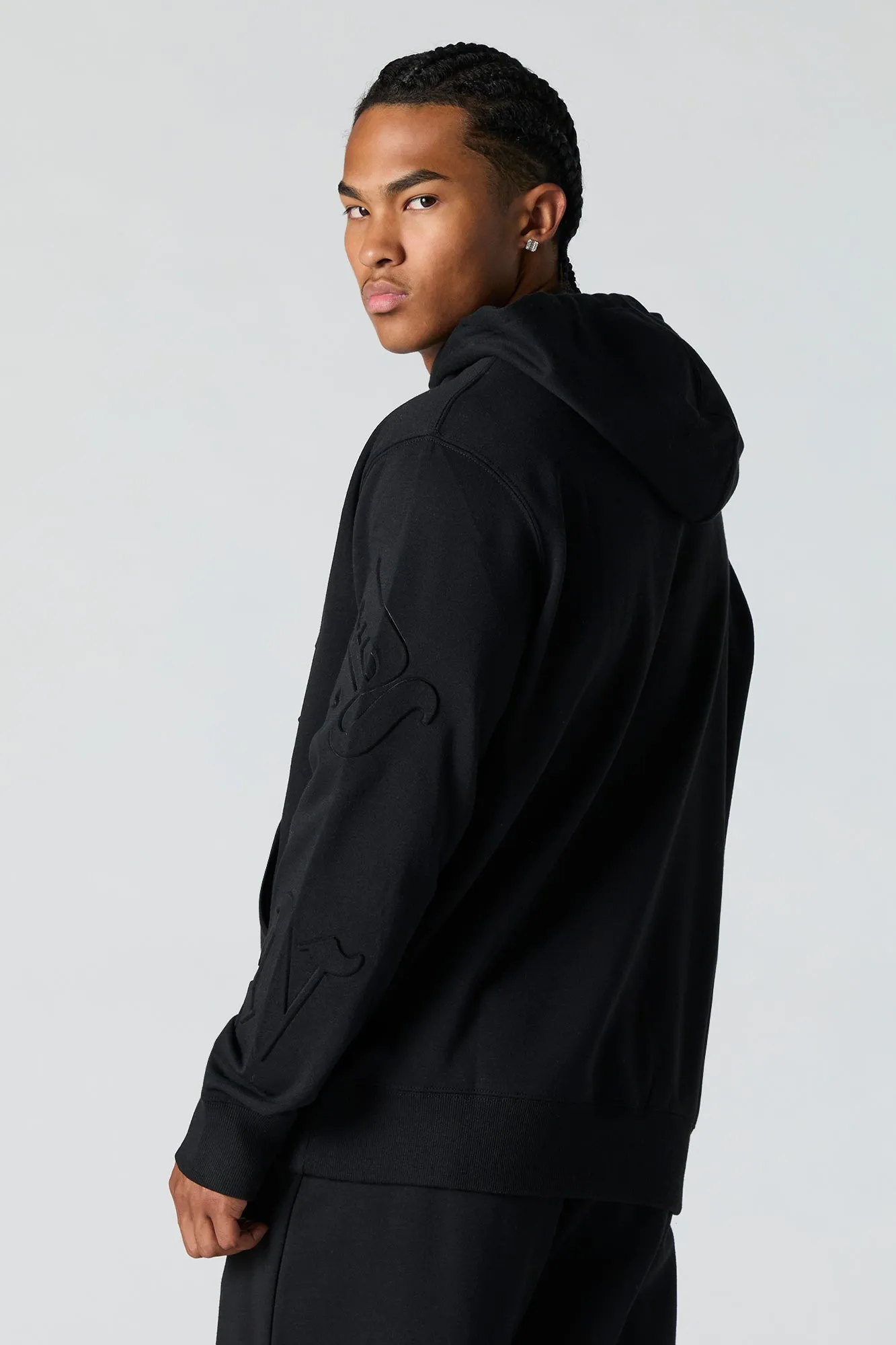 Embossed Fleece Hoodie sold by Urban Planet product image thumbnail 5