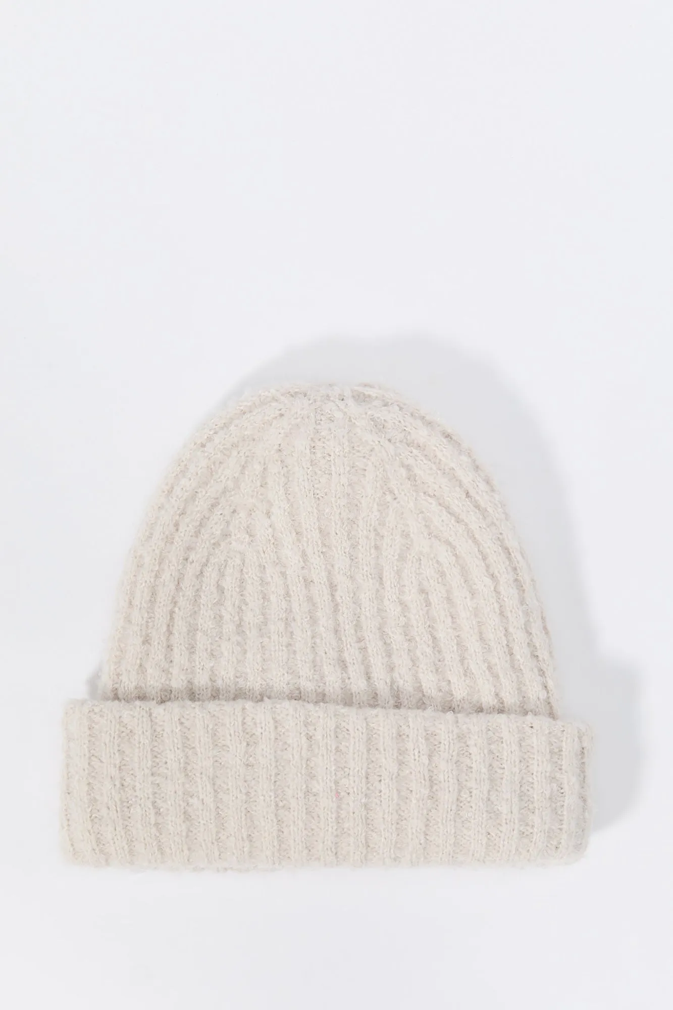 Ribbed Fuzzy Knit Beanie sold by Urban Planet product image thumbnail 5