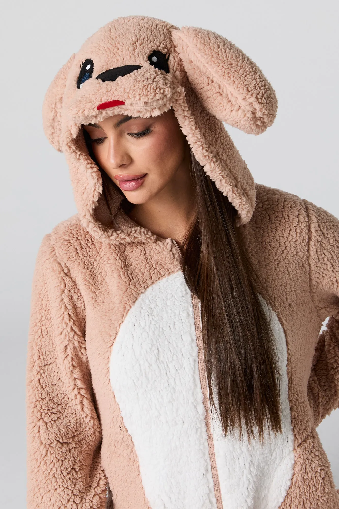 3D Dog Sherpa Onesie sold by Urban Planet product image thumbnail 4