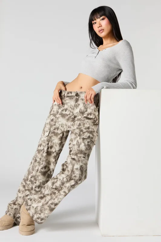 Pantalon cargo à jambe droite avec 4 poches sold by Urban Planet