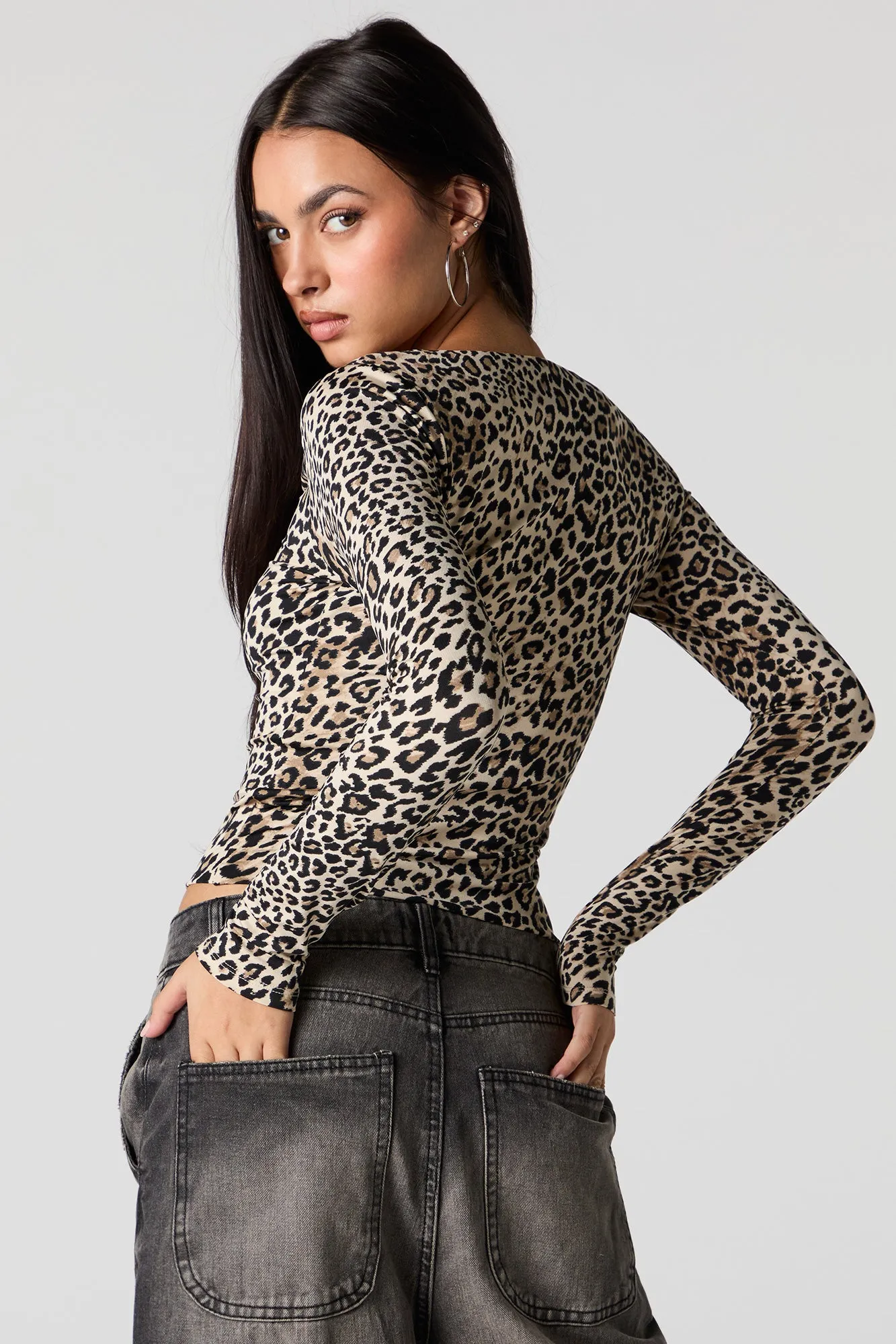 Contour Scoop Neck Long Sleeve Top sold by Urban Planet product image thumbnail 2