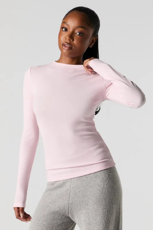 Waffle Knit Long Sleeve Top sold by Urban Planet