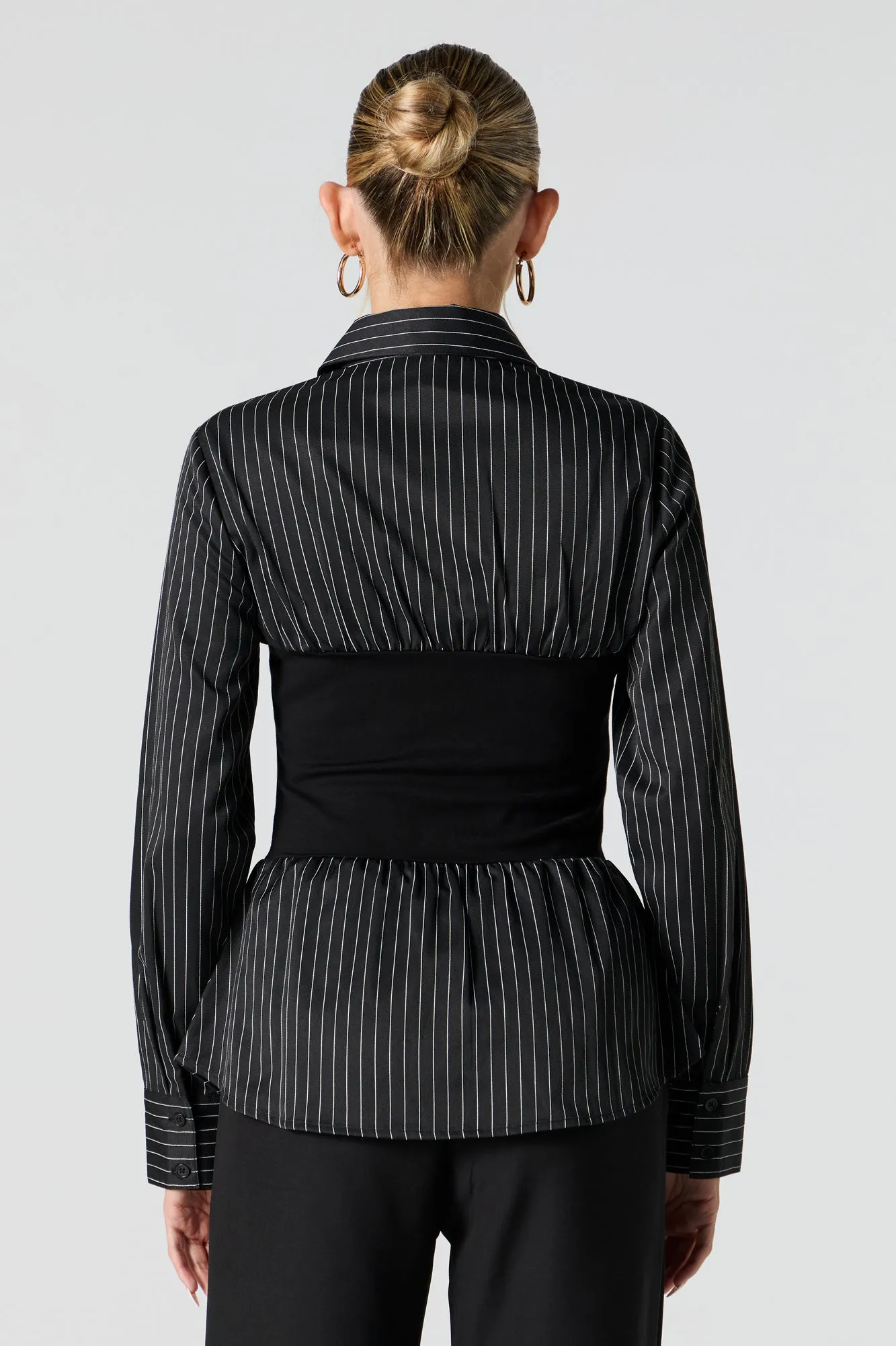 Button-Up Long Sleeve Combo Top sold by Urban Planet product image thumbnail 5