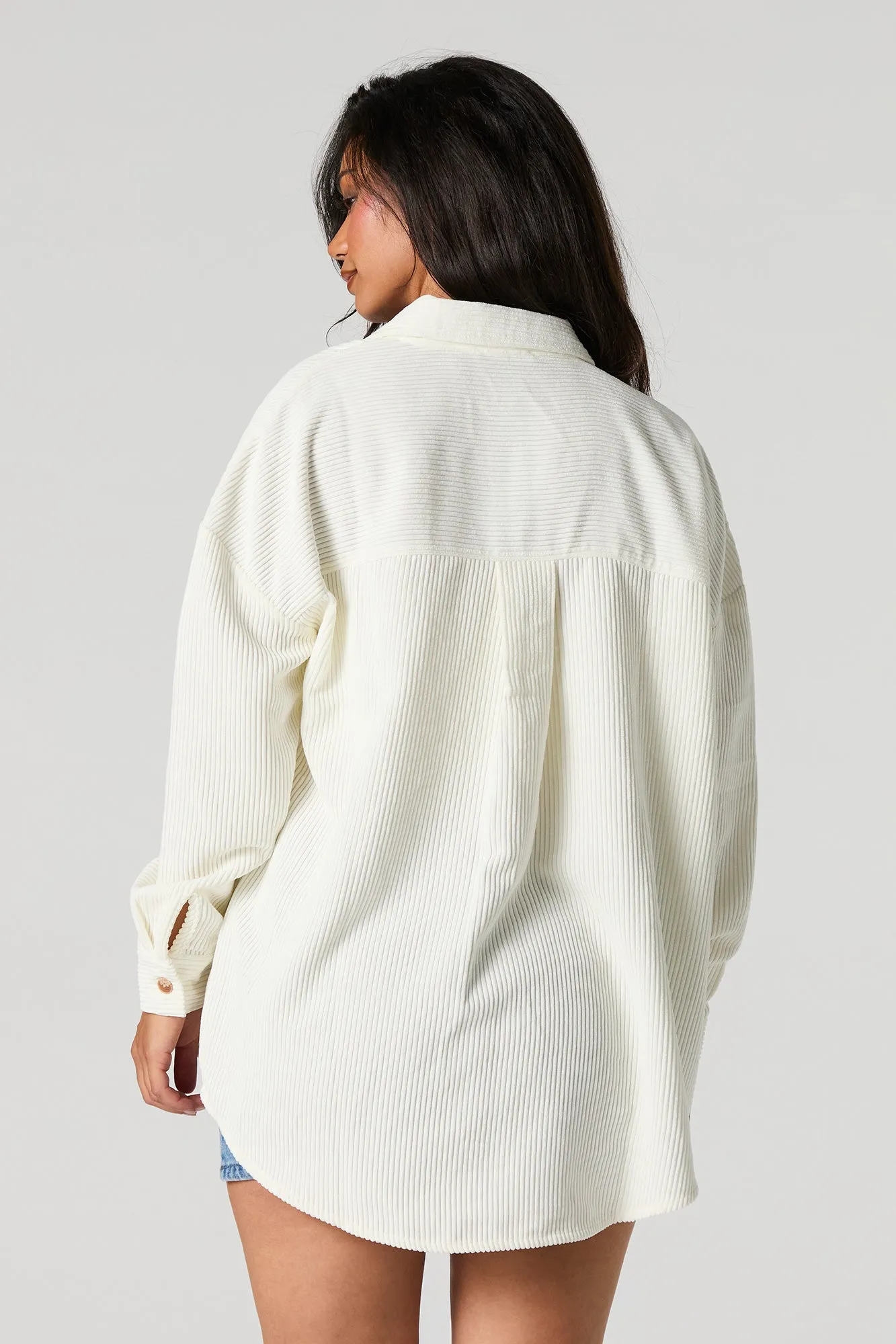 Corduroy Button-Up Top sold by Urban Planet product image thumbnail 5