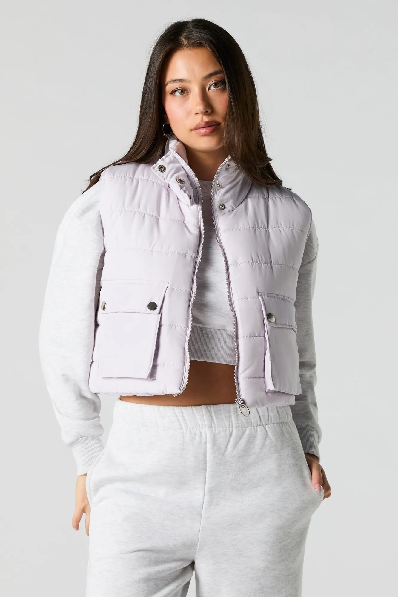 High Neck Puffer Vest sold by Urban Planet product image thumbnail 4