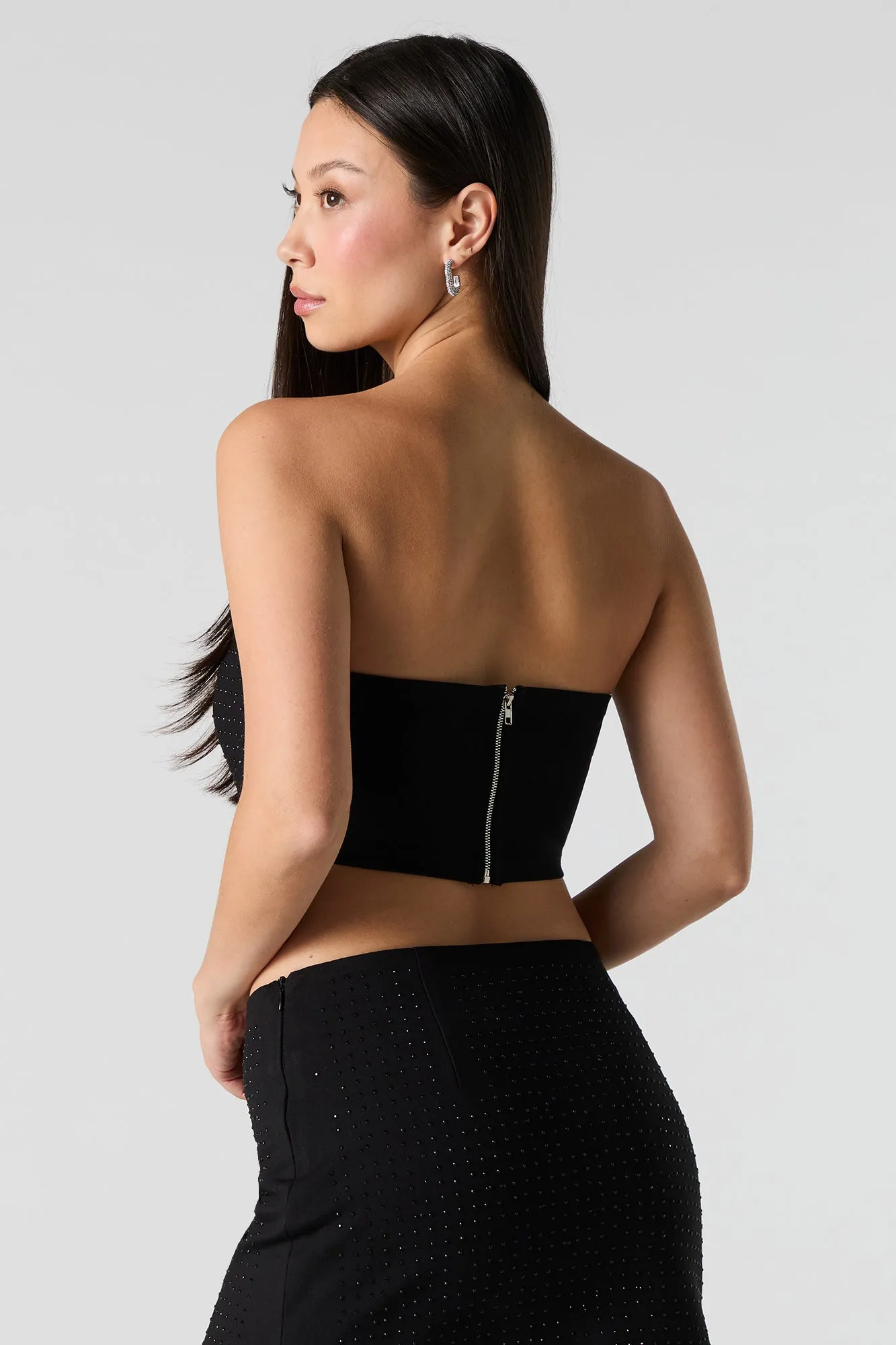 Rhinestone Cropped Tube Top sold by Urban Planet product image thumbnail 5