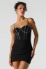 Minirobe-corset avec liséré orné de pierres du Rhin sold by Urban Planet