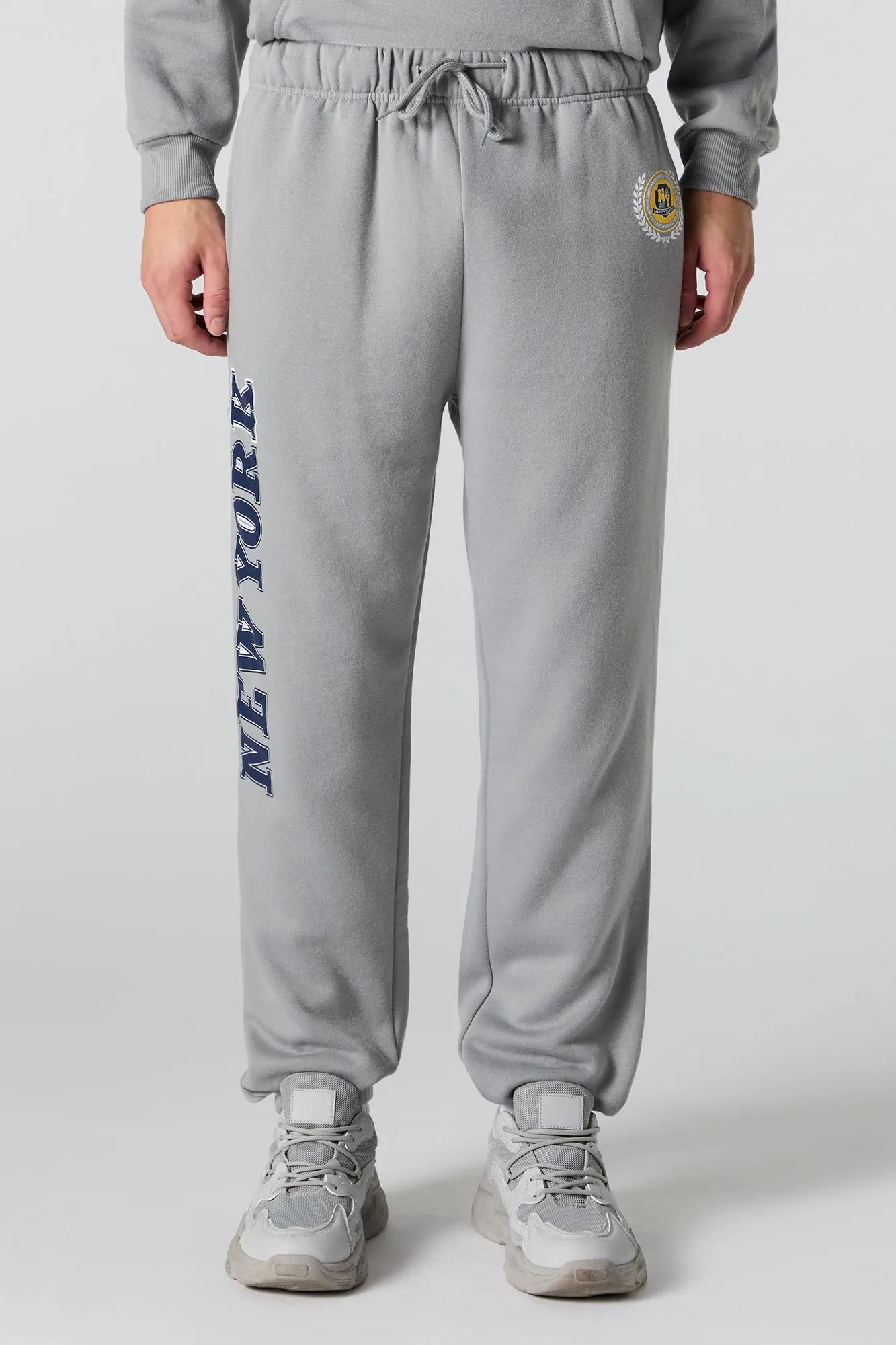 New York Graphic Fleece Jogger sold by Urban Planet