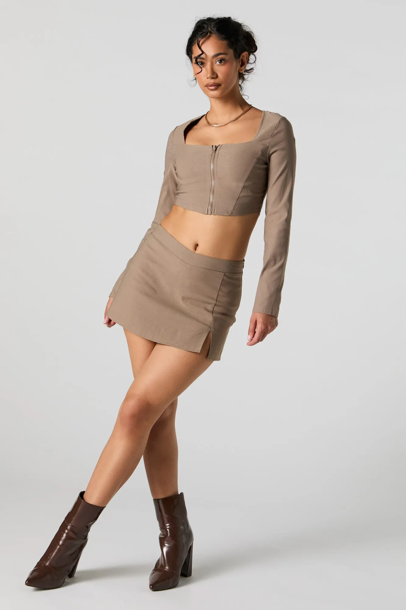 Mini-jupe fendue sold by Urban Planet product image thumbnail 2