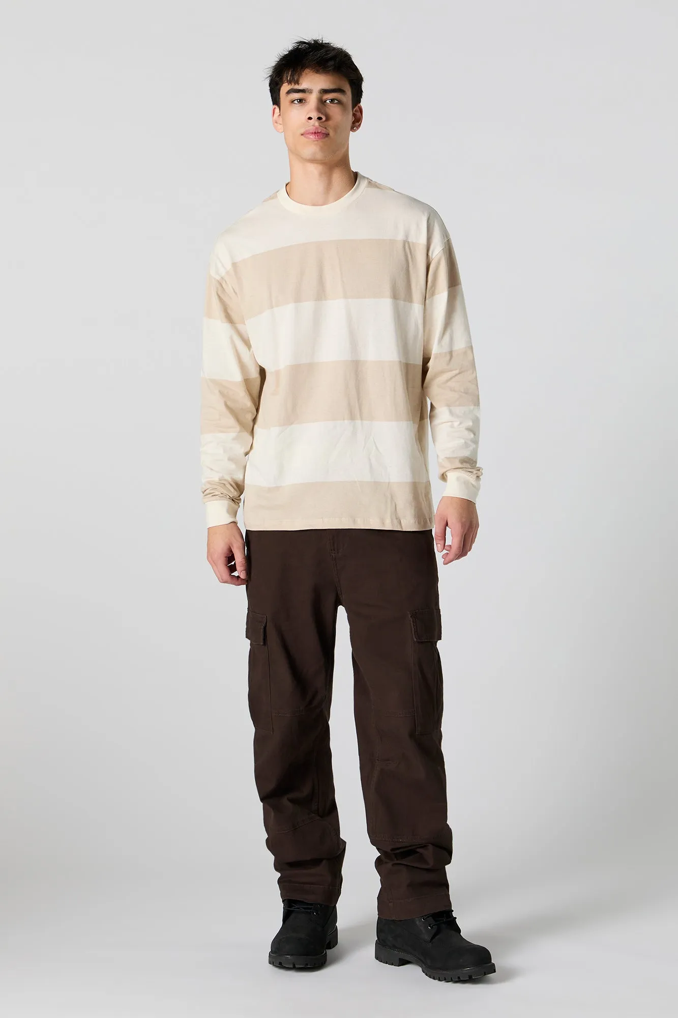 Haut à manche longue rayé ample sold by Urban Planet product image thumbnail 4