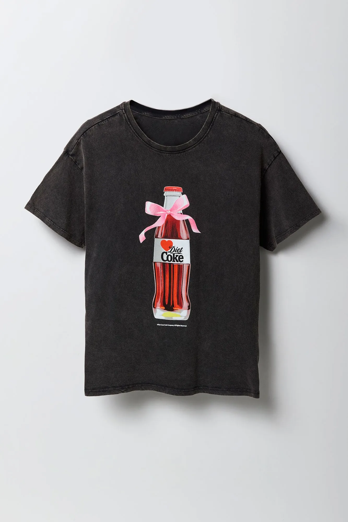 Diet Coke Graphic Washed Boyfriend T-Shirt sold by Urban Planet product image thumbnail 4