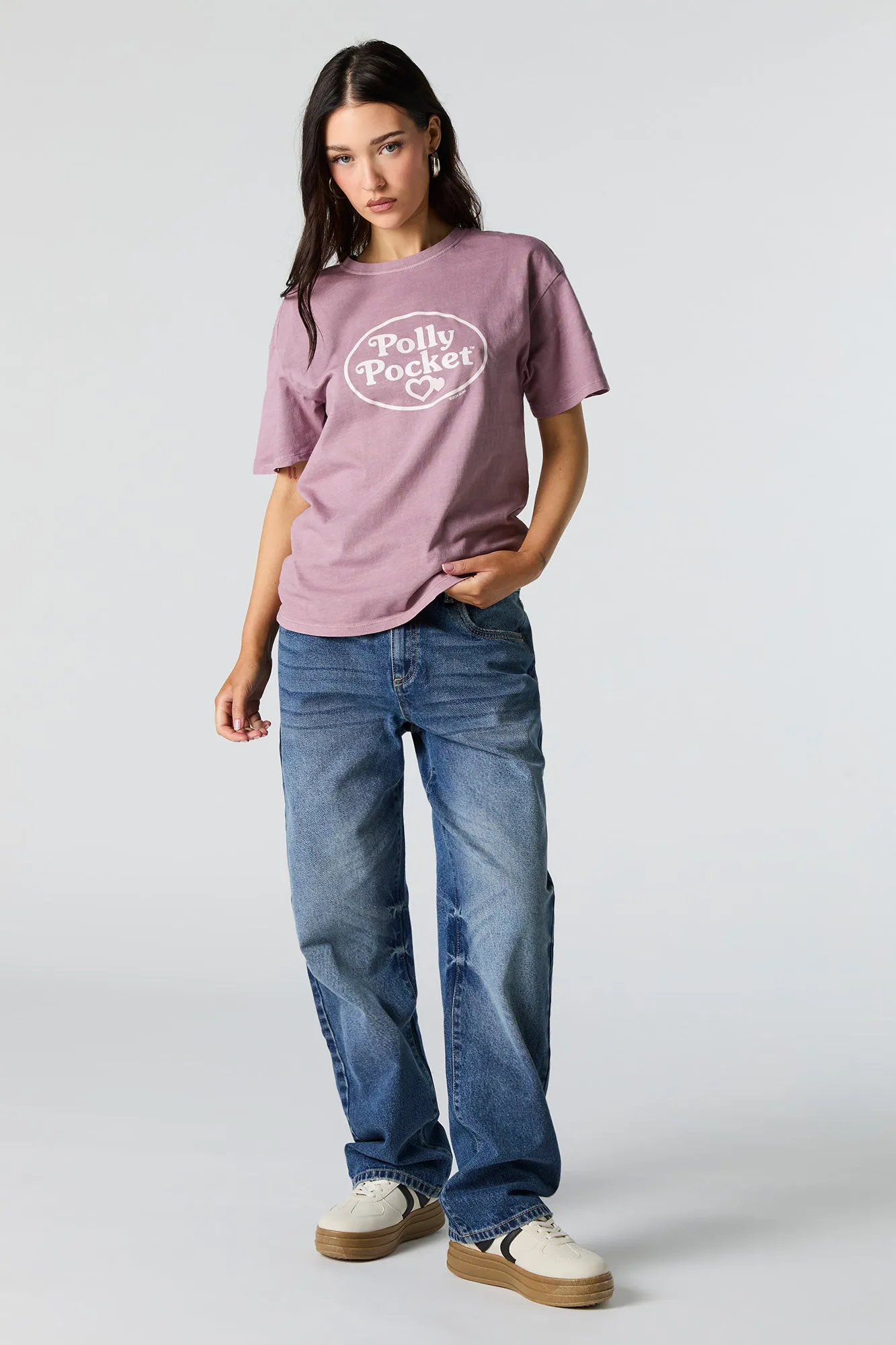 T-shirt coupe garçonne à imprimé Polly Pocket sold by Urban Planet product image thumbnail 3
