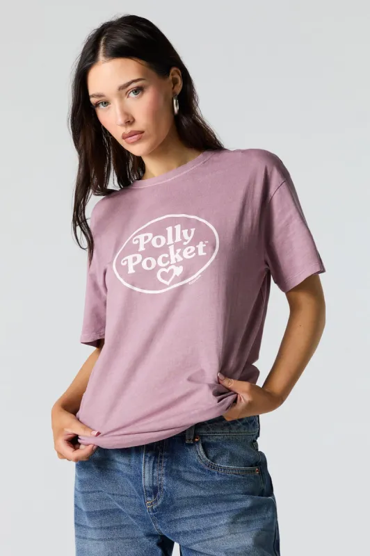T-shirt coupe garçonne à imprimé Polly Pocket sold by Urban Planet