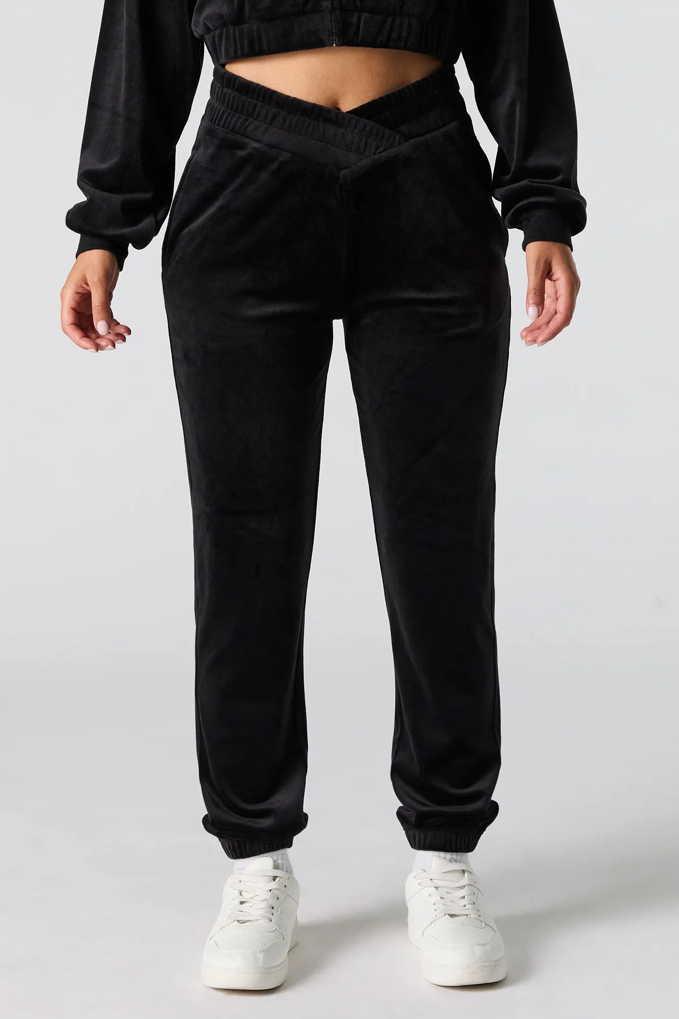 Jogger en velours avec taille en V sold by Urban Planet product image thumbnail 5