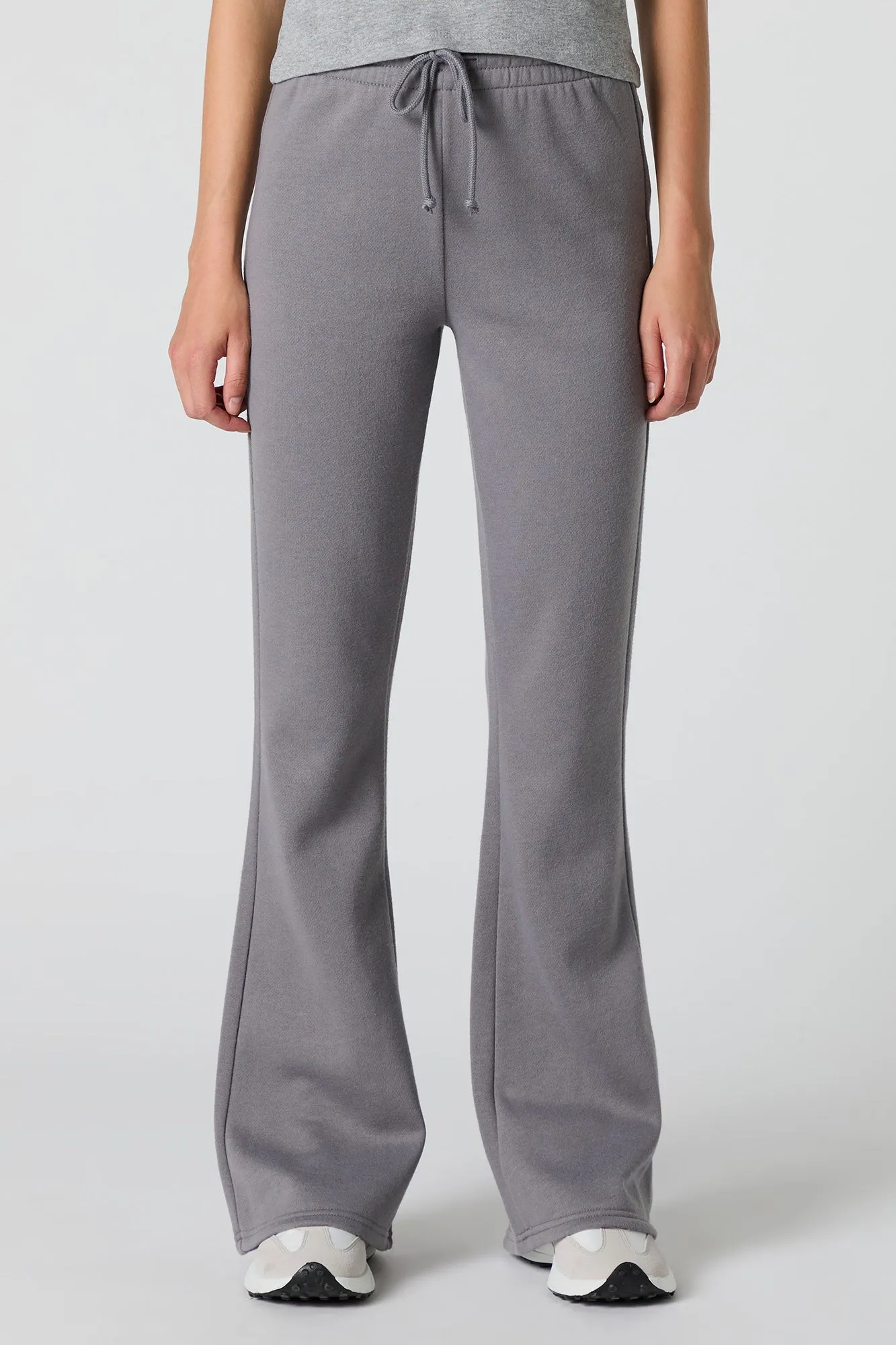 Pantalon d'entraînement à jambe évasée en molleton avec taille coulissante sold by Urban Planet product image thumbnail 2