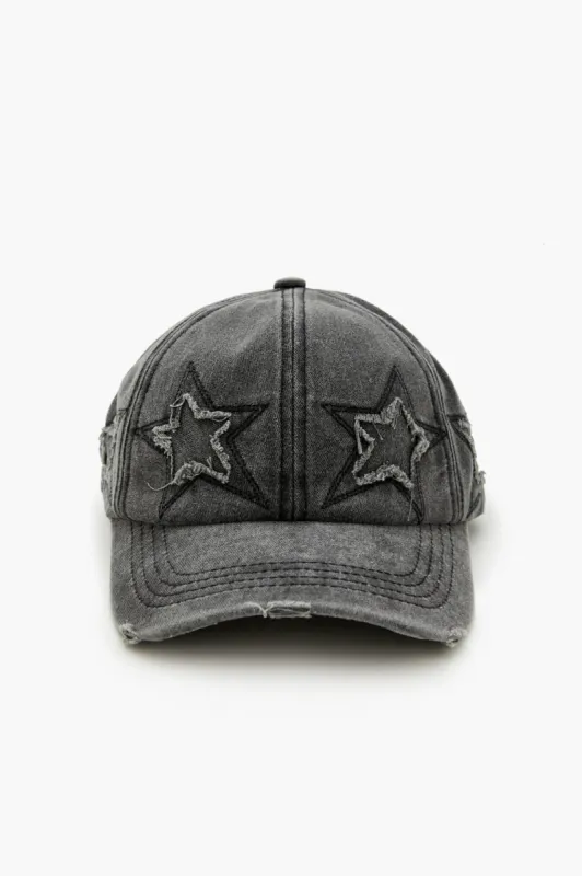 Denim Star Patchwork Baseball Cap sold by Urban Planet