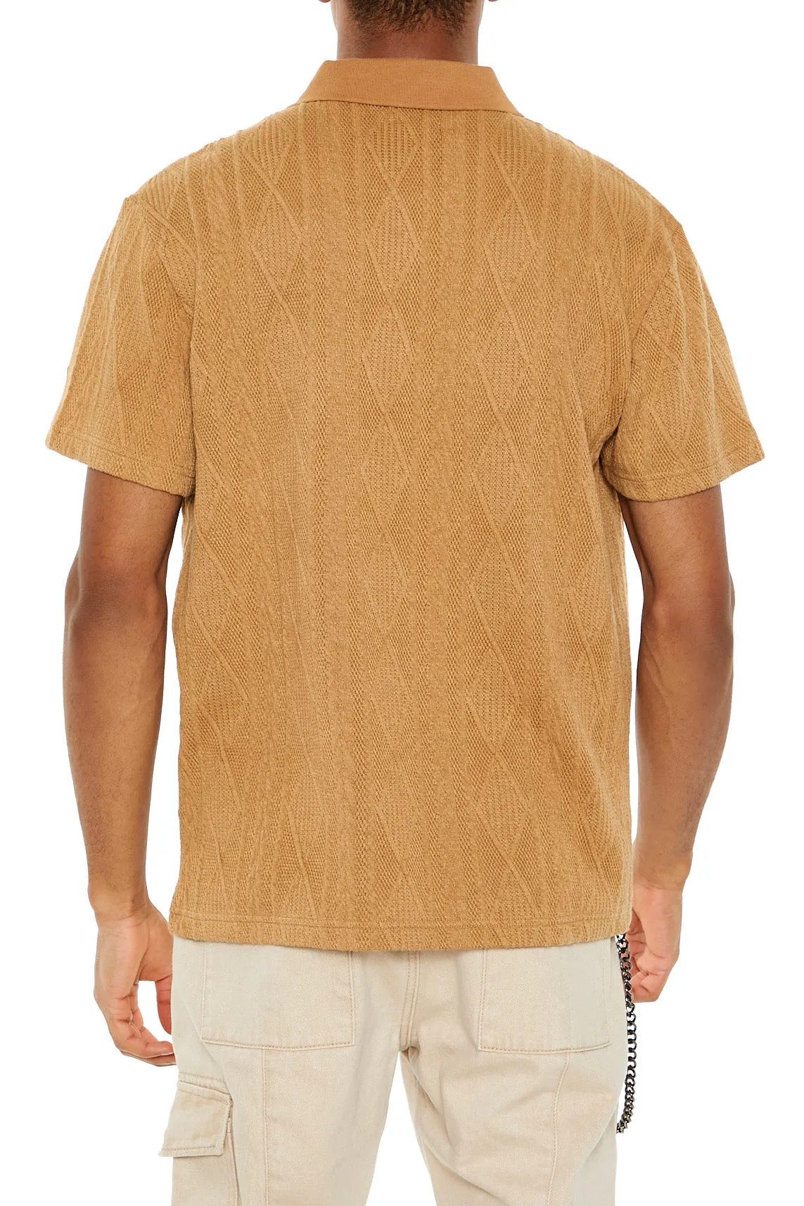 Textured Lace Polo Top sold by Urban Planet product image thumbnail 3