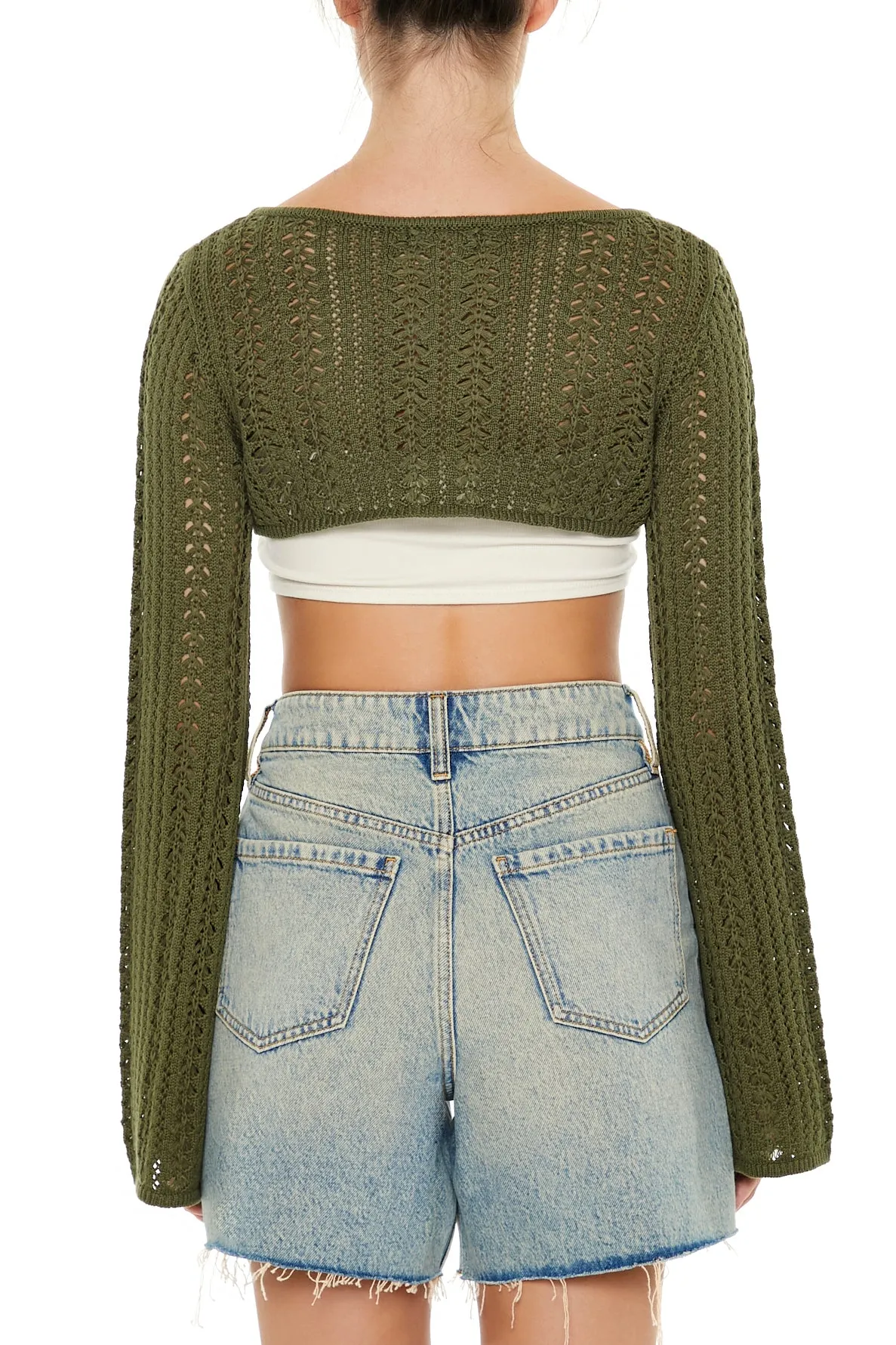 Boléro en tricot crocheté sold by Urban Planet product image thumbnail 3