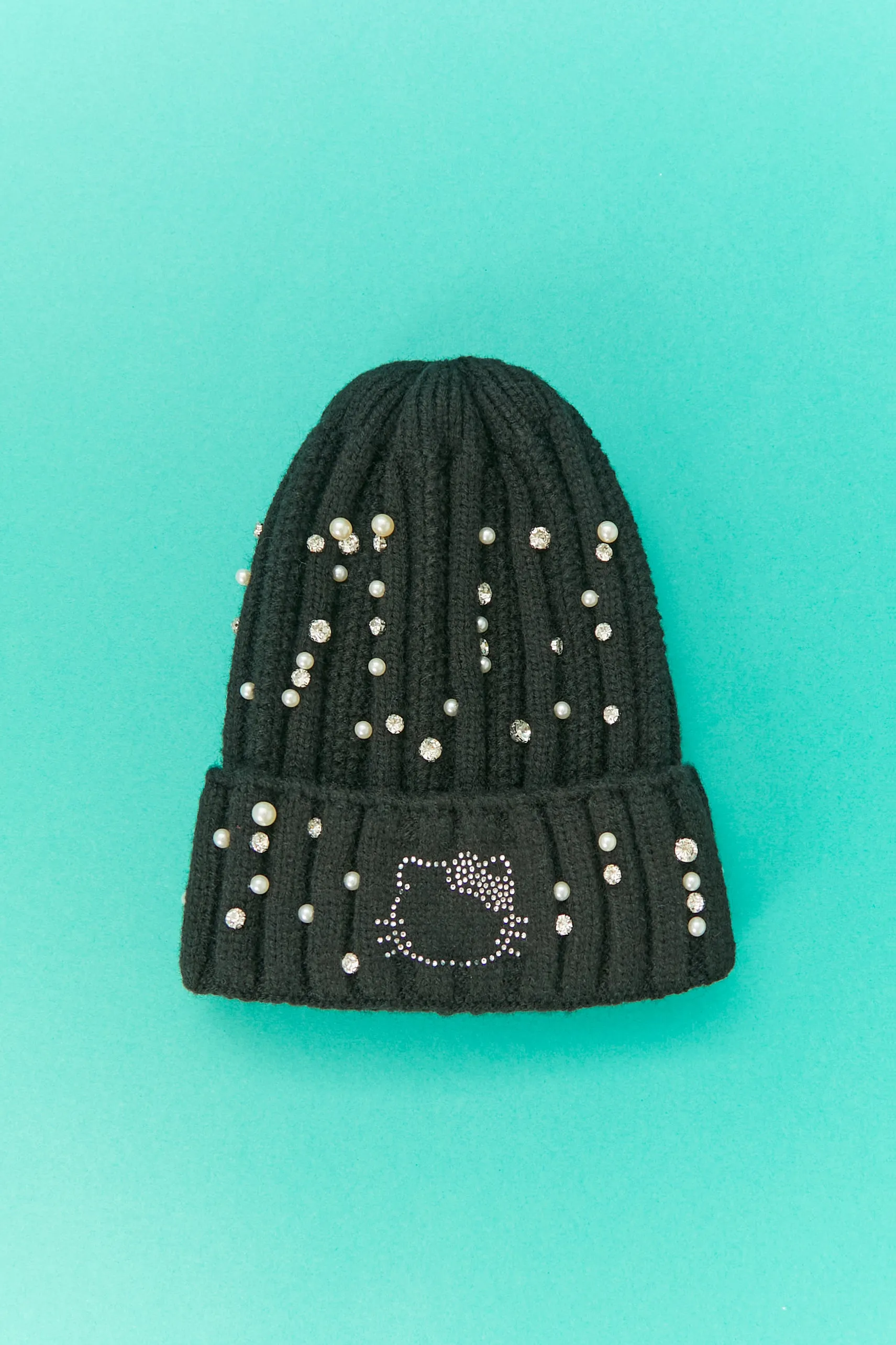 Tuque à imprimé Hello Kitty avec similiperles et pierres du Rhin sold by Urban Planet product image thumbnail 4