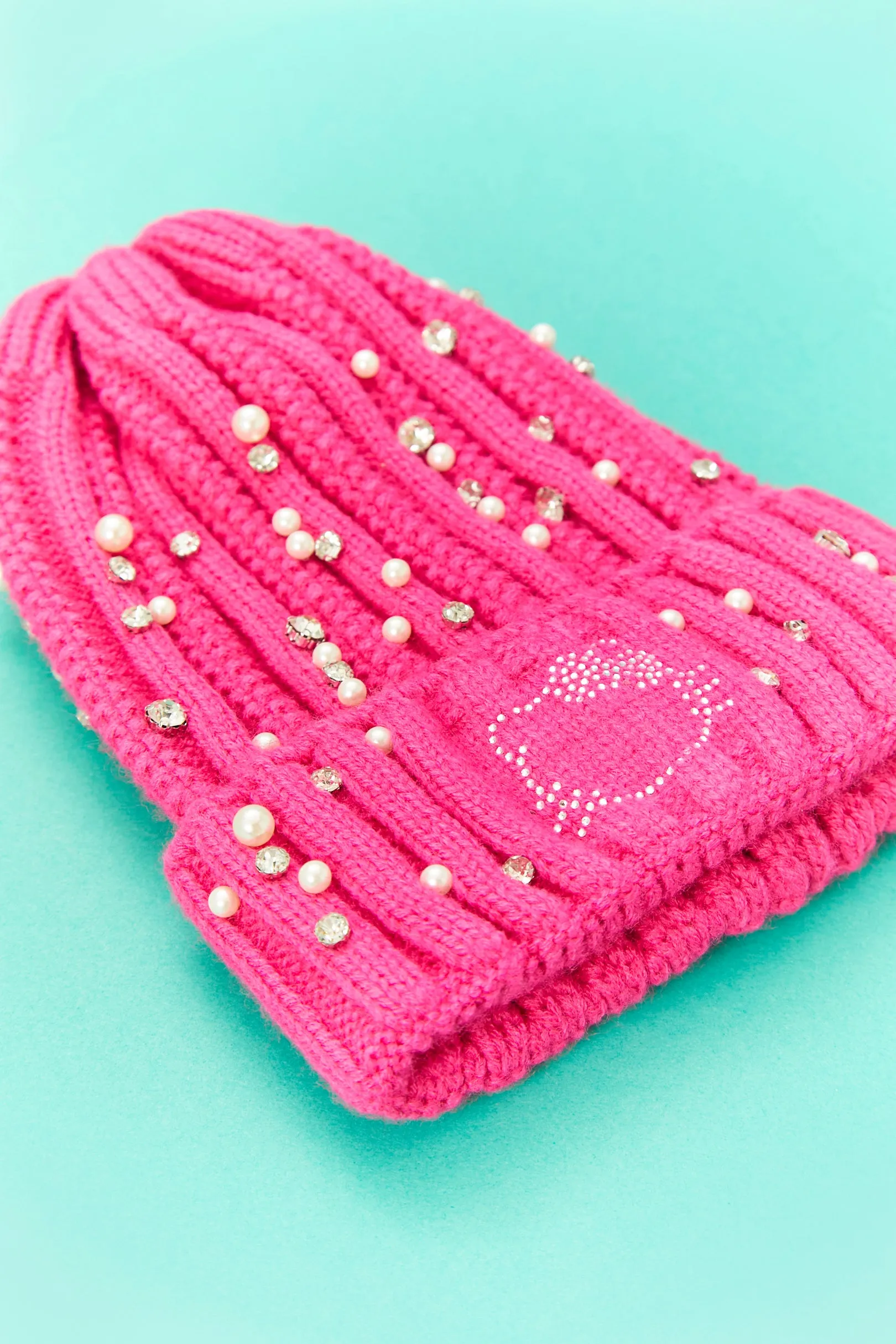 Tuque à imprimé Hello Kitty avec similiperles et pierres du Rhin sold by Urban Planet product image thumbnail 3