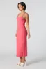 Robe midi moulante côtelée à encolure arrondie sold by Urban Planet
