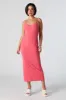 Robe midi moulante côtelée à encolure arrondie sold by Urban Planet