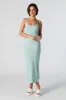 Robe midi moulante côtelée à encolure arrondie sold by Urban Planet