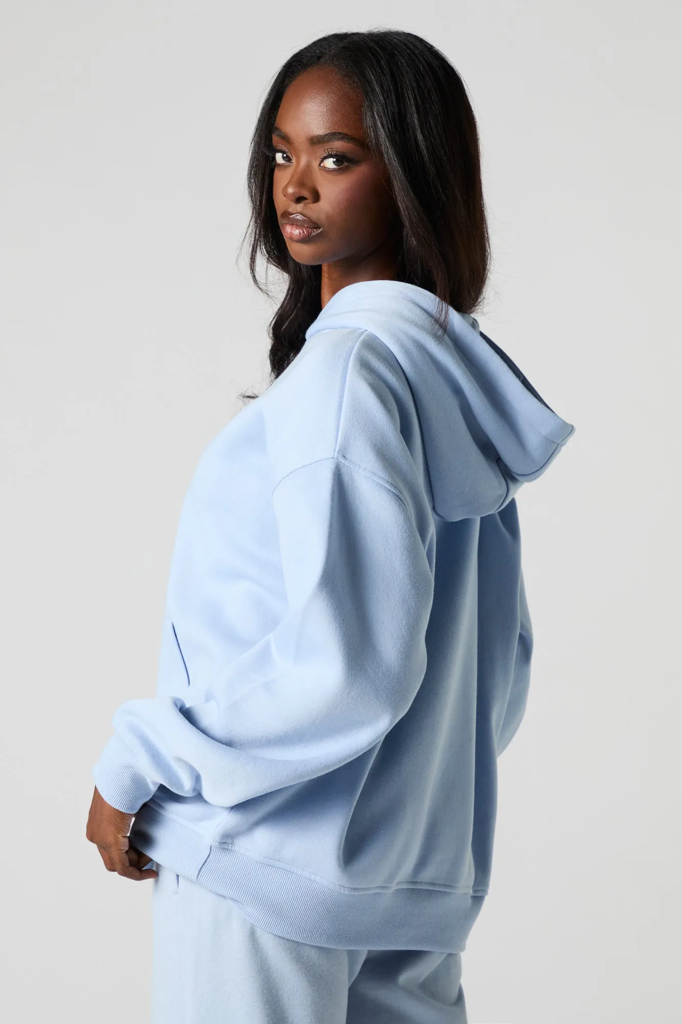 Oversized Fleece Hoodie sold by Urban Planet product image thumbnail 2