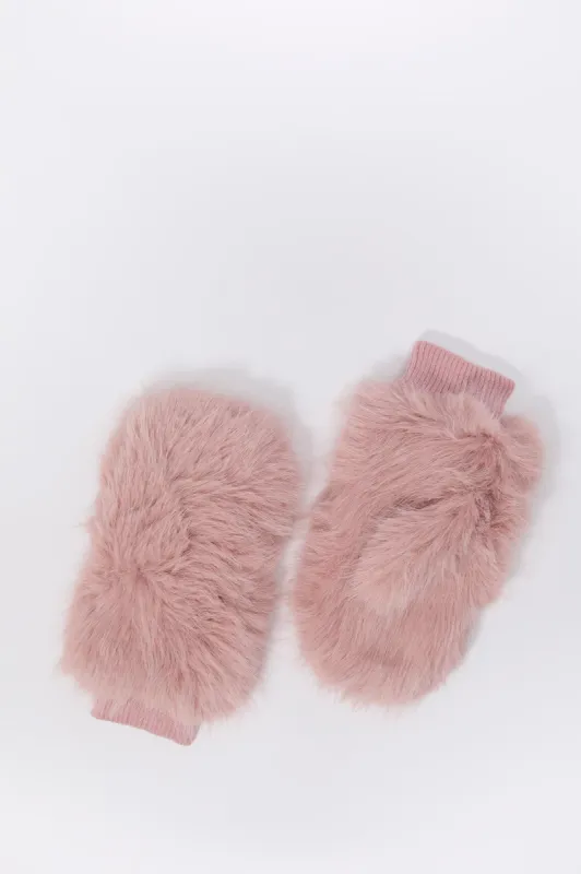 Faux Fur Mittens sold by Urban Planet