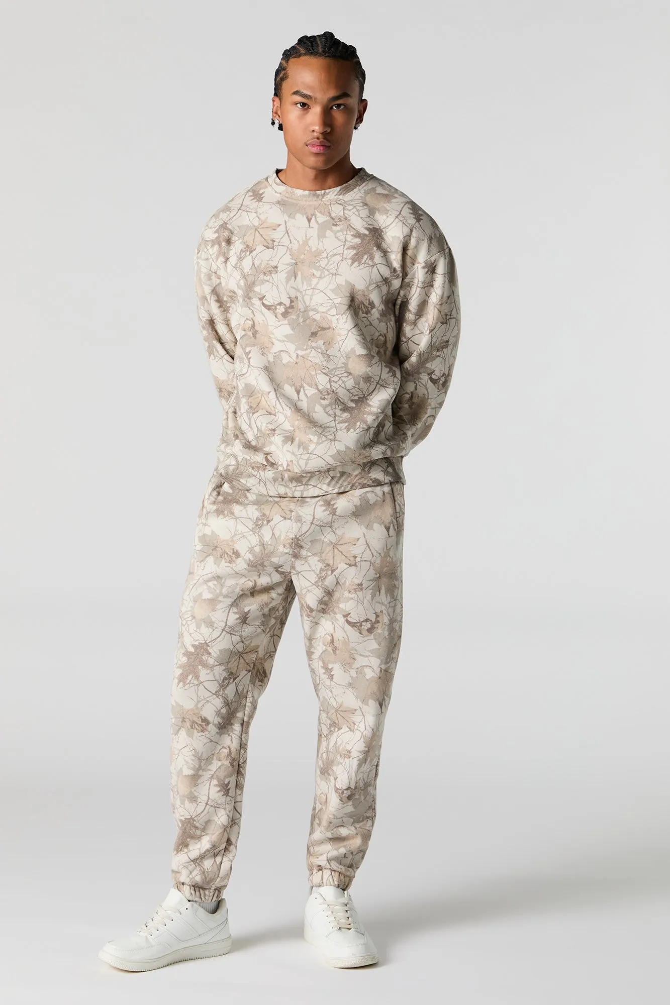 Solid Fleece Sweatshirt sold by Urban Planet product image thumbnail 3