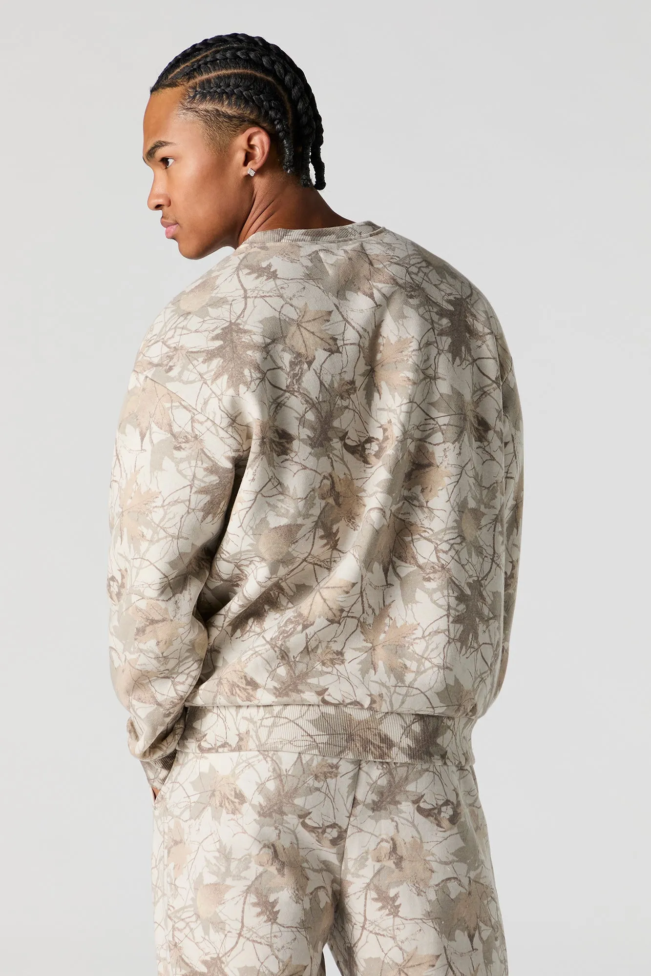 Solid Fleece Sweatshirt sold by Urban Planet product image thumbnail 2