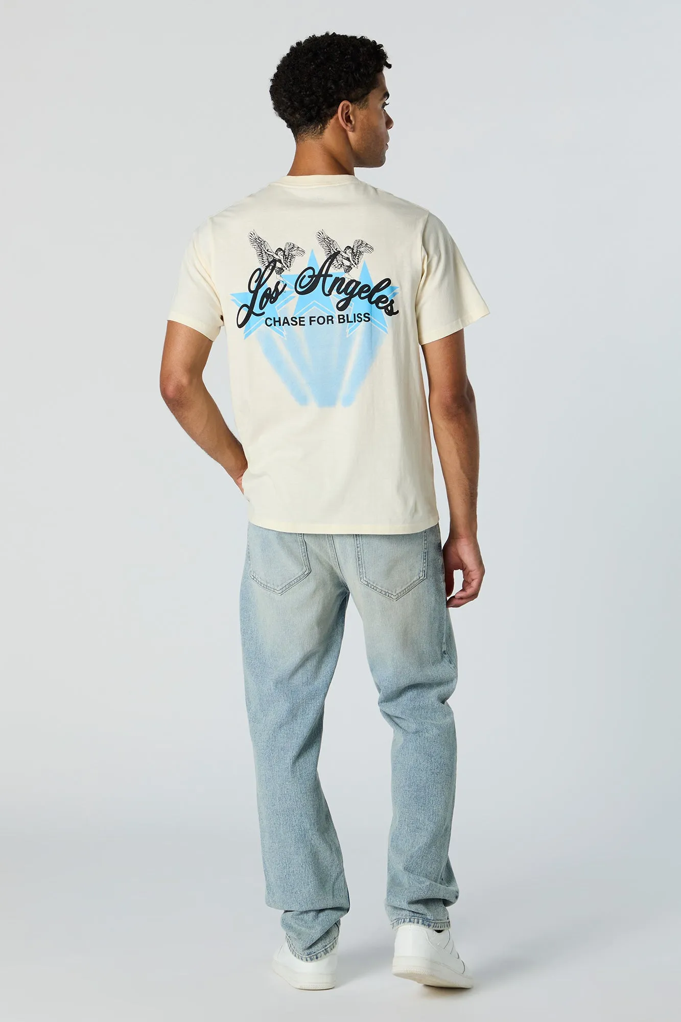 Light Wash Straight Leg Jean sold by Urban Planet product image thumbnail 3