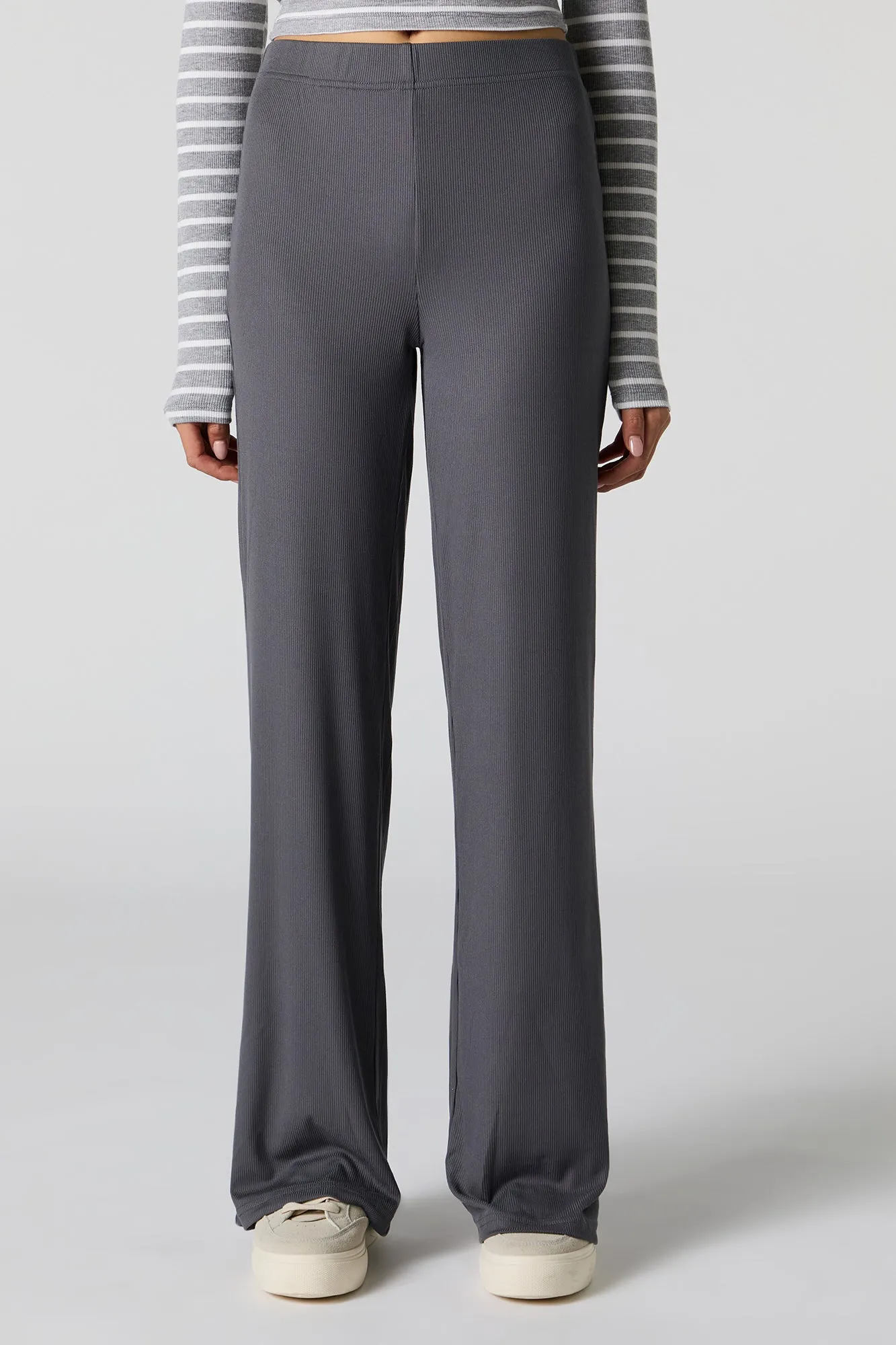Soft Ribbed Wide Leg Pant sold by Urban Planet product image thumbnail 2
