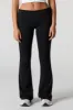 Pantalon à jambe évasée en molleton doux avec bande de taille repliée sold by Urban Planet