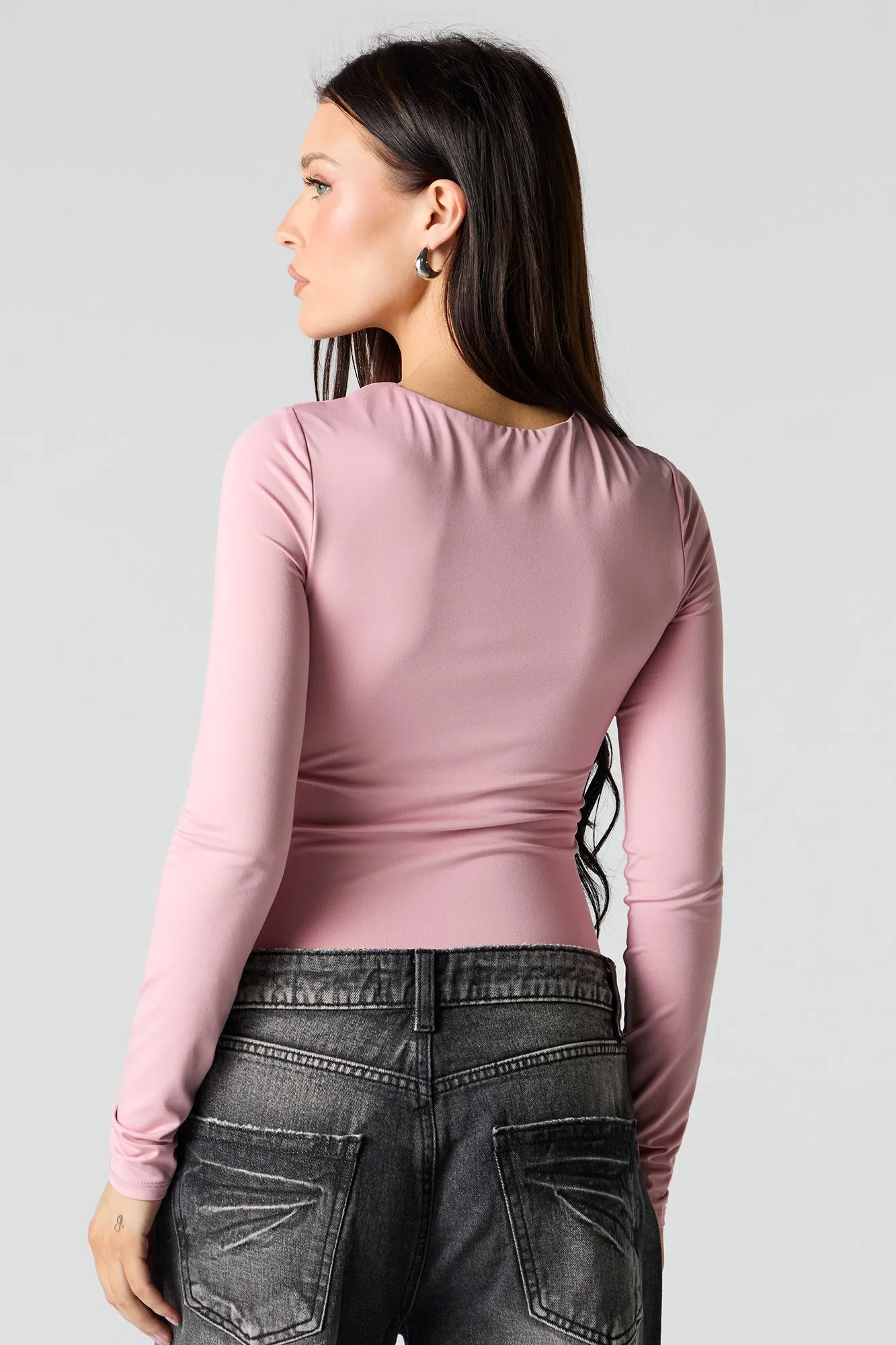 Contour Crewneck Long Sleeve Bodysuit sold by Urban Planet product image thumbnail 4