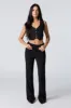 Crepe Mid Rise Flare Dress Pant sold by Urban Planet
