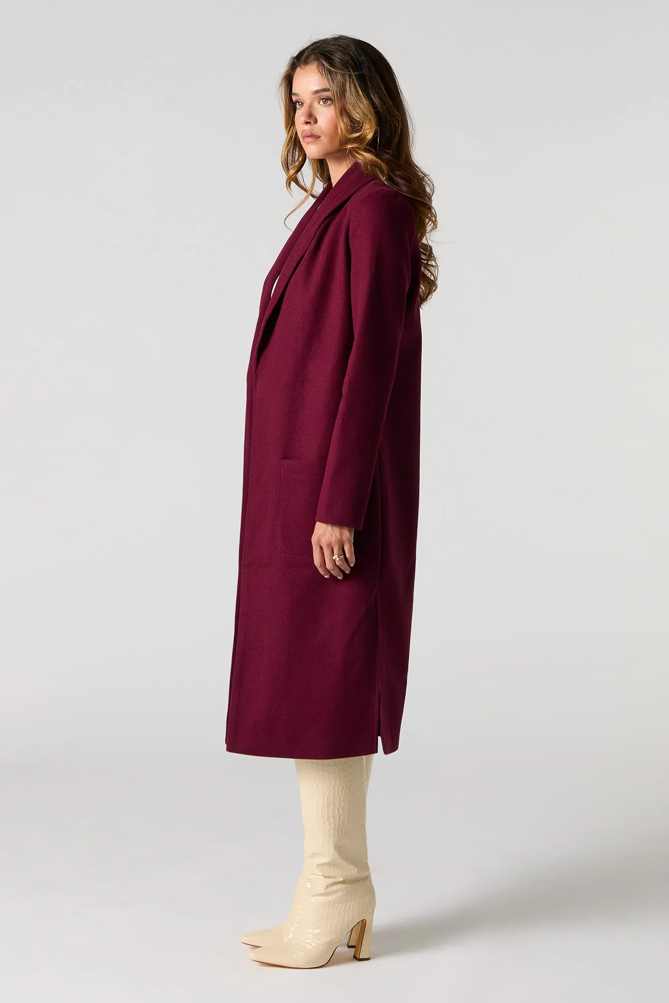 Blouson ouvert long avec col sold by Urban Planet product image thumbnail 2