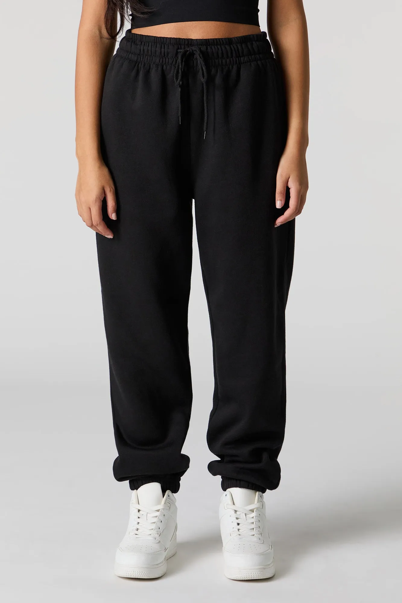 High Rise Solid Fleece Jogger sold by Urban Planet product image thumbnail 5