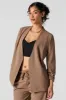 Open Front Scrunch Sleeve Blazer sold by Urban Planet