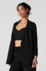 Open Front Scrunch Sleeve Blazer sold by Urban Planet