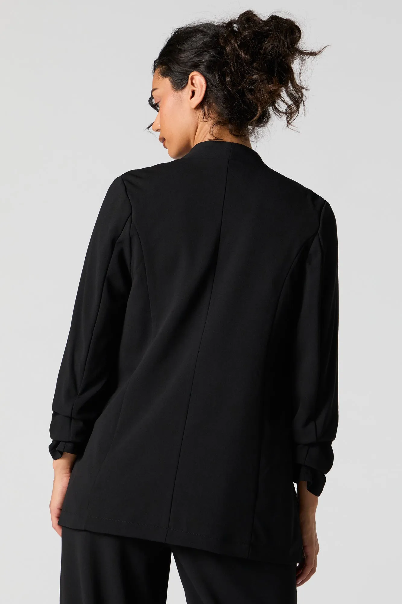 Blazer ouvert à manche froissée sold by Urban Planet product image thumbnail 5