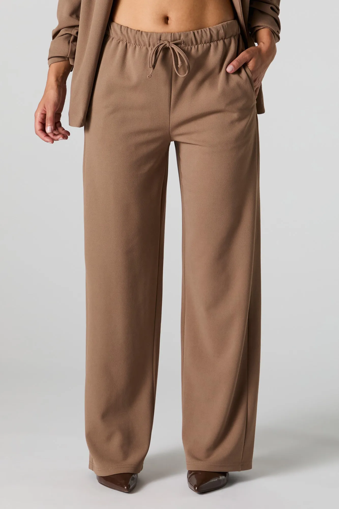 Drawstring Wide Leg Dress Pant sold by Urban Planet product image thumbnail 2