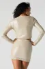 Shiny Sequin Tie Front Top sold by Urban Planet