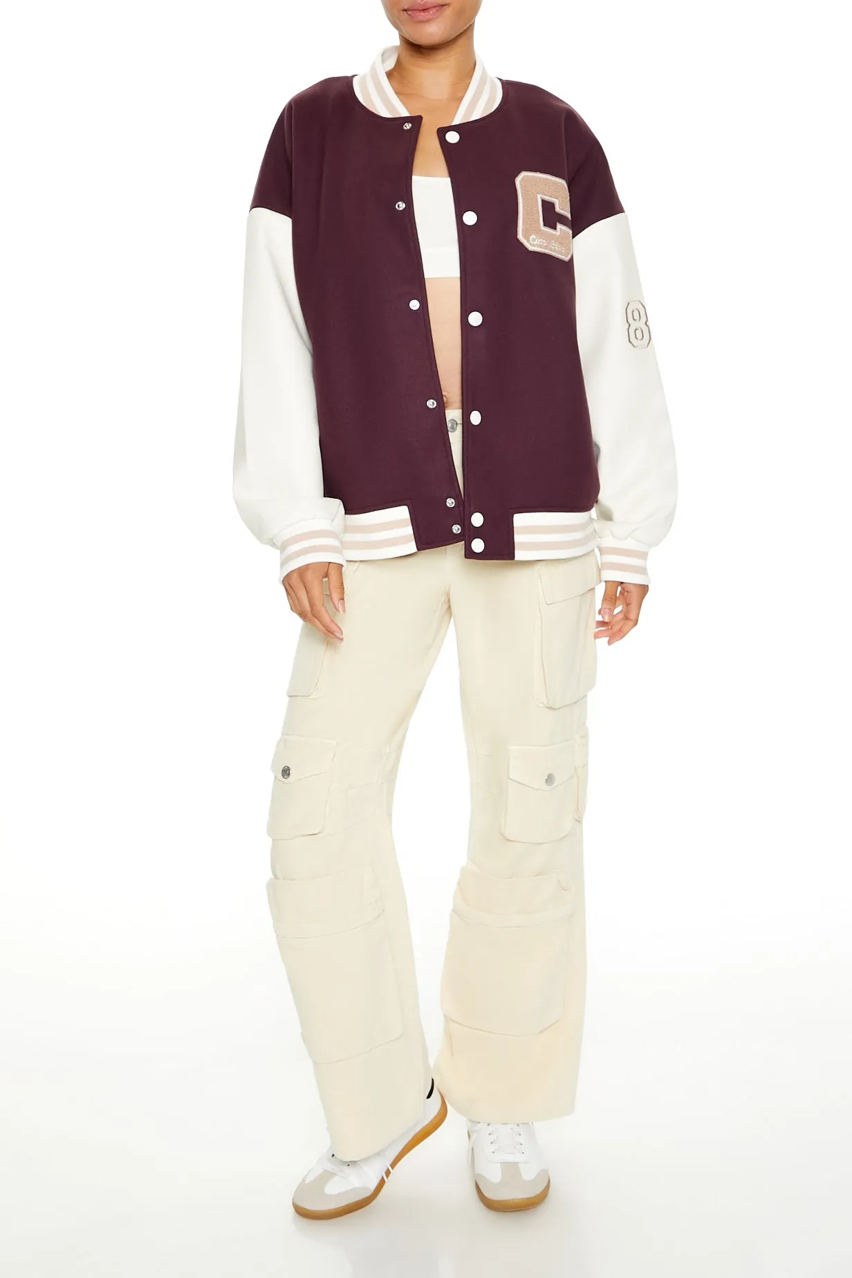 Italia Chenille Embroidered Varsity Jacket sold by Urban Planet product image thumbnail 5
