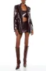 Blazer en similicuir verni sold by Urban Planet