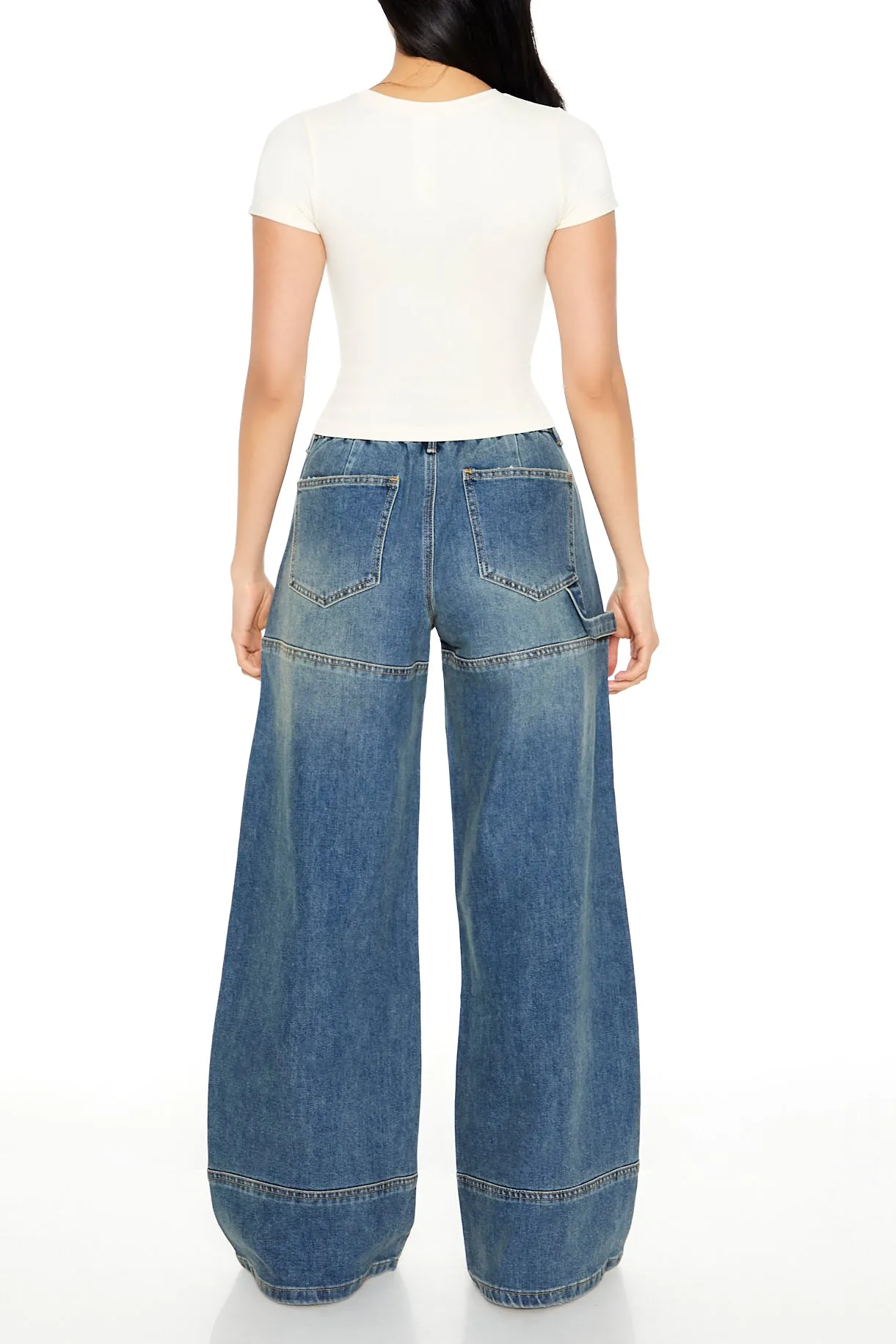 Jean cargo utilitaire à jambe large sold by Urban Planet product image thumbnail 3